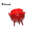 Enamel south africa pot/potjie with stainless steel handle